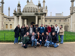 Study Abroad students on a trip to the Royal Pavilion