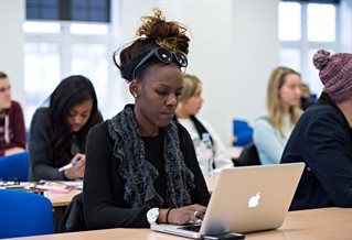 Students on laptops