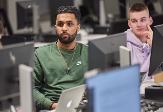 Brighton Business student attending a lecture