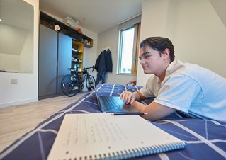 Student in Mithras house accommodation
