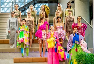 Brighton student fashion show models