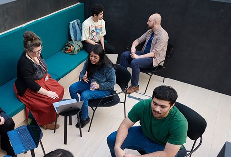 International visas team with students