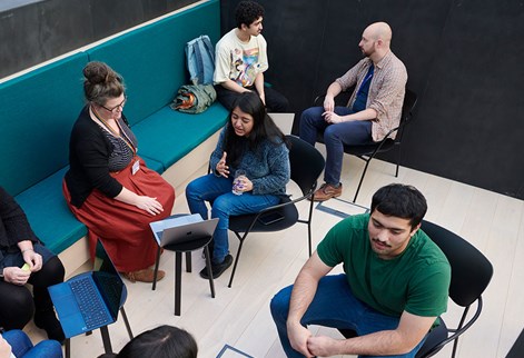 International visas team with students