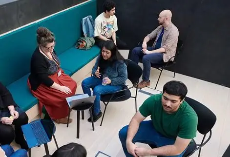 International visas team with students