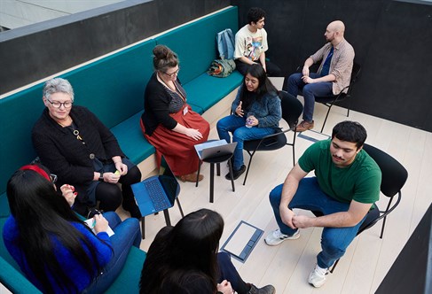 International Student Advice team with students