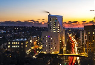 Moulsecoomb Campus at night