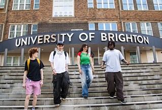 University of Brighton Students outside Mithras House