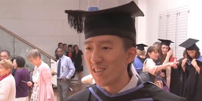 Hao-Chun Hung at graduation
