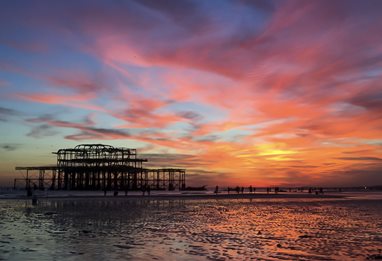 Brighton Beach sunset