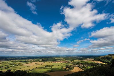 View over the South Downs from Devil's Dyke