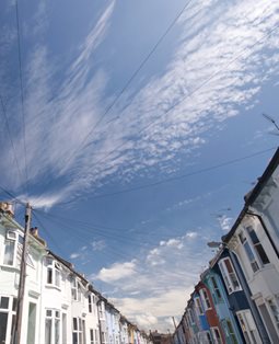 Colourful terraced houses