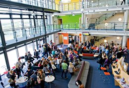 Building atrium on the Falmer campus