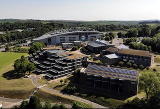 Aerial picture of Falmer campus