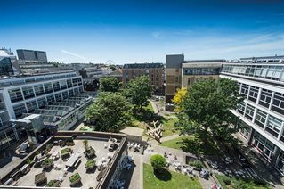 City campus ariel view