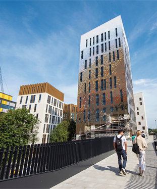 New halls buildings at Moulsecoomb