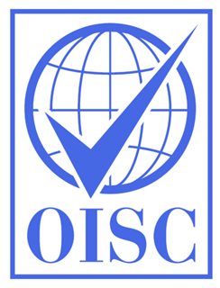 OISC logo (globe with a tick symbol)