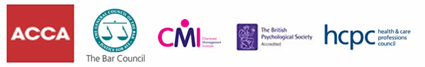 Professional accreditation logos