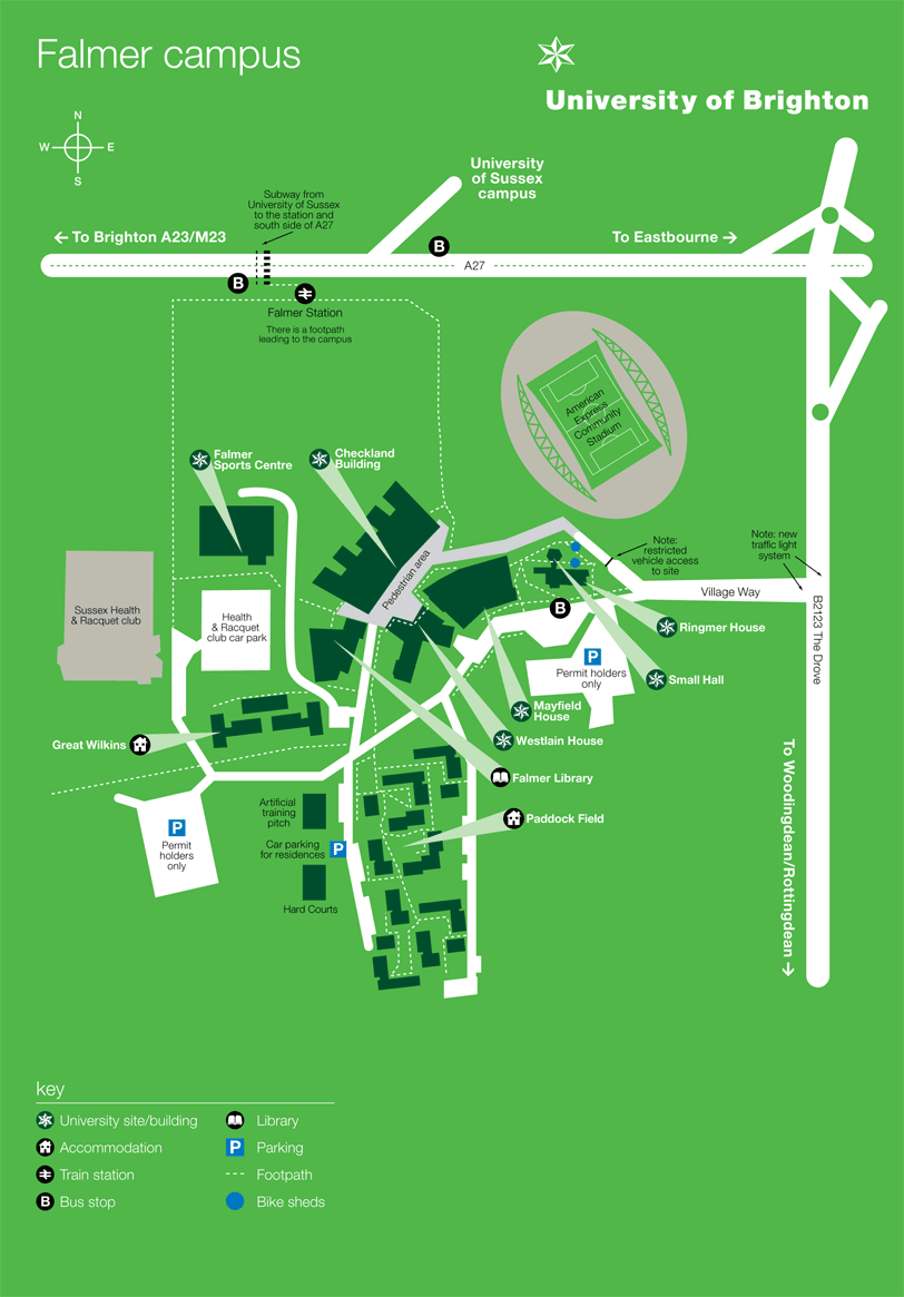 Brighton University Campus Map