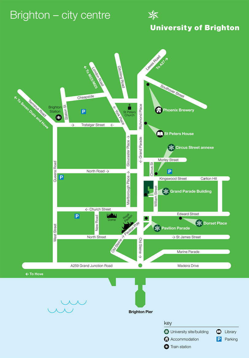 Map of our City campus