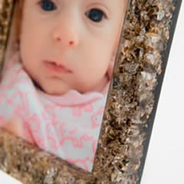 A frame Amanda made using animal placenta to demonstrate the process