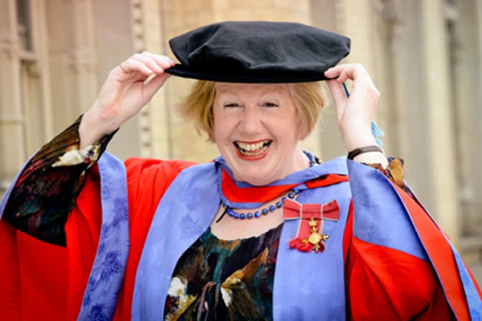 Elizabeth Mills OBE at summer graduation