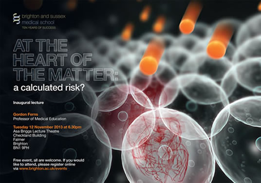 At the heart of the matter: a calculated risk? poster
