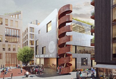 Circus Street redevelopment, artist impression