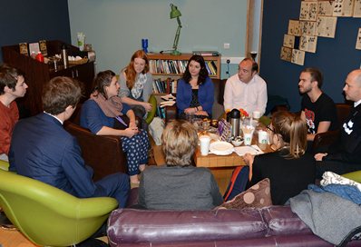 Norman Baker MP with students