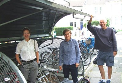 Inside the bikehangar