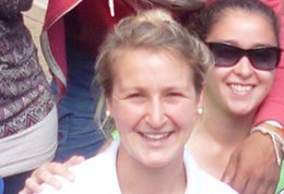Chloe Braybrook working with the Chelsea Children's Camp