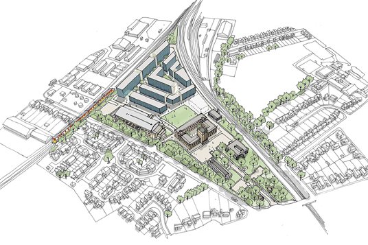 Artists' impression of Horsham development