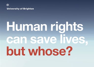 Human rights saves lives poster