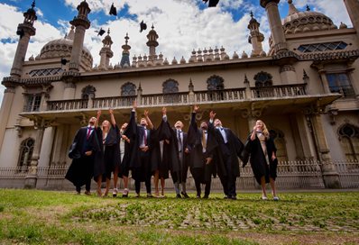University of Brighton graduation students