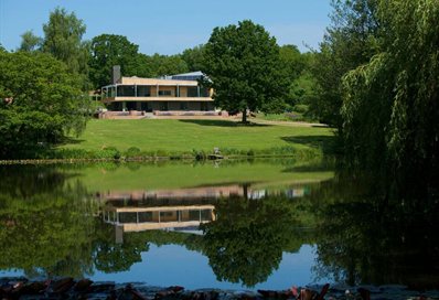 Low carbon country house from a distance