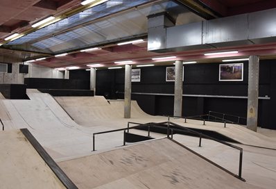 The underground skate park in Hastings 