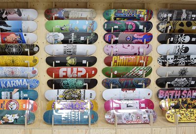 Selection of skateboards