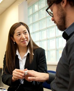 Dr Yoko Nagai with a patient