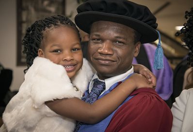 Dr Oladapo Akinlotan with daughter Praise