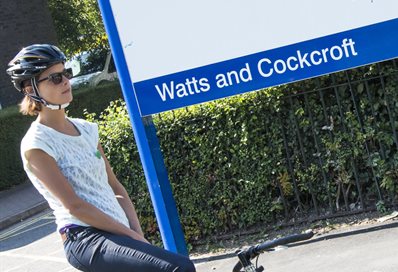 Emily Brooke on bike