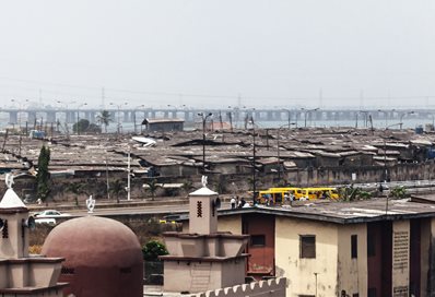 Lagos slums where Dr Akinlotan was born and raised