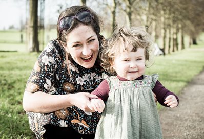 Sally Bunkham with eldest daughter Daisy