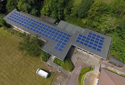 Solar panels PV systems at Robert Dodd Eastbourne