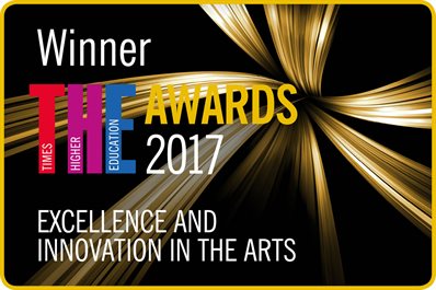 THE Awards 2017 Winner Badge  -Excellence and Innovation in the Arts