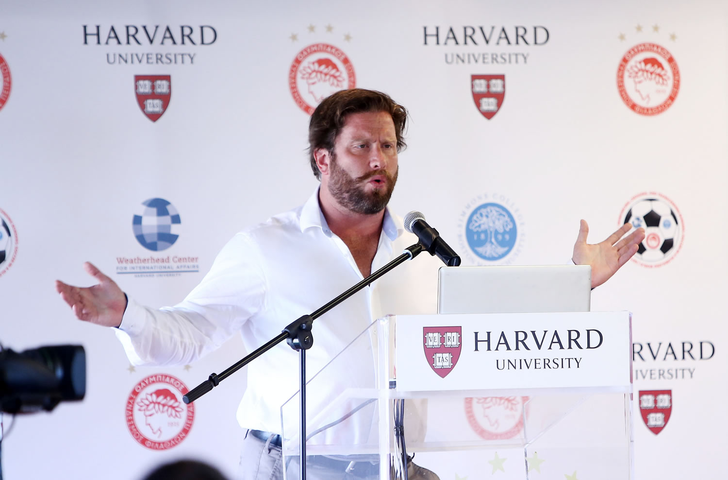 Dr Mark Doidge at the conference in Greece