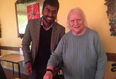 Dr Anand Sundaralingam and Jean Murray