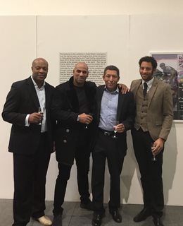 Dr Marlon with cycling champions Maurice, Charlie and David