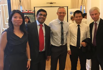 Dr Zheng, Dr Pannala,  Gareth Ward, Dr Duong Ngoc Tu and Professor Smart.