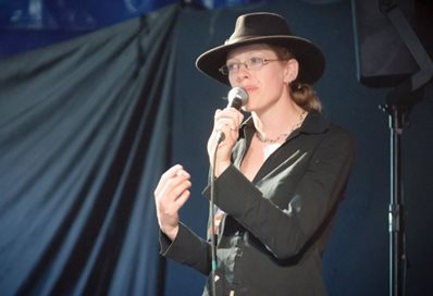 Helen Glasto performing at Glastonbury Festival