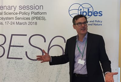 Professor Andrew Church at the IPBES