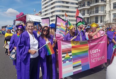 Professor Debra Humphris at Pride